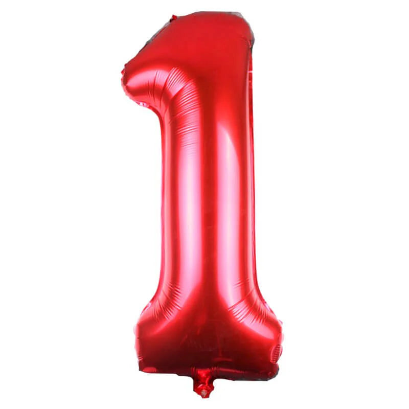 34" Numbers - Red