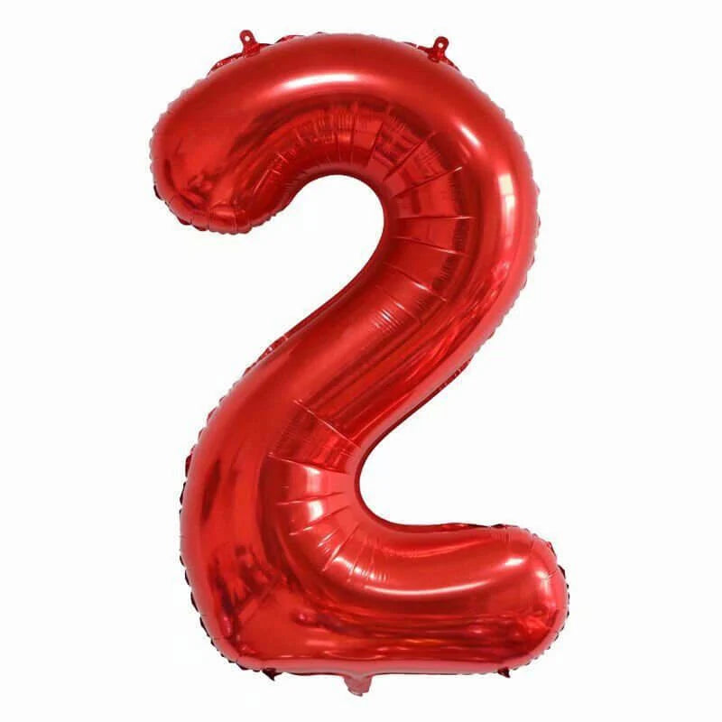 34" Numbers - Red
