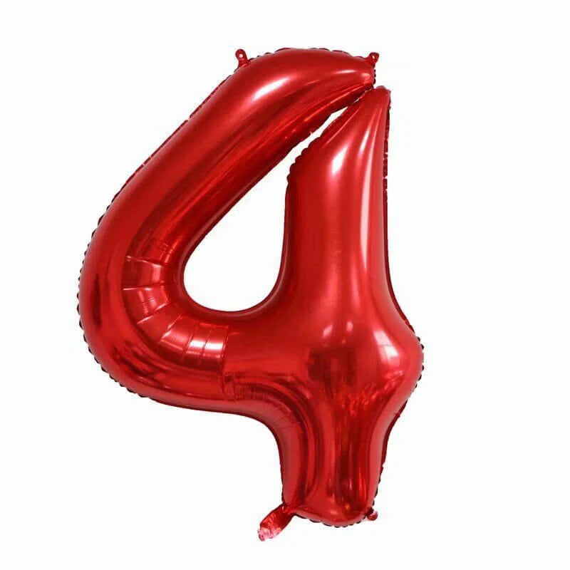 34" Numbers - Red
