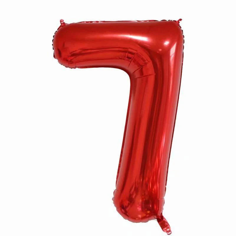34" Numbers - Red