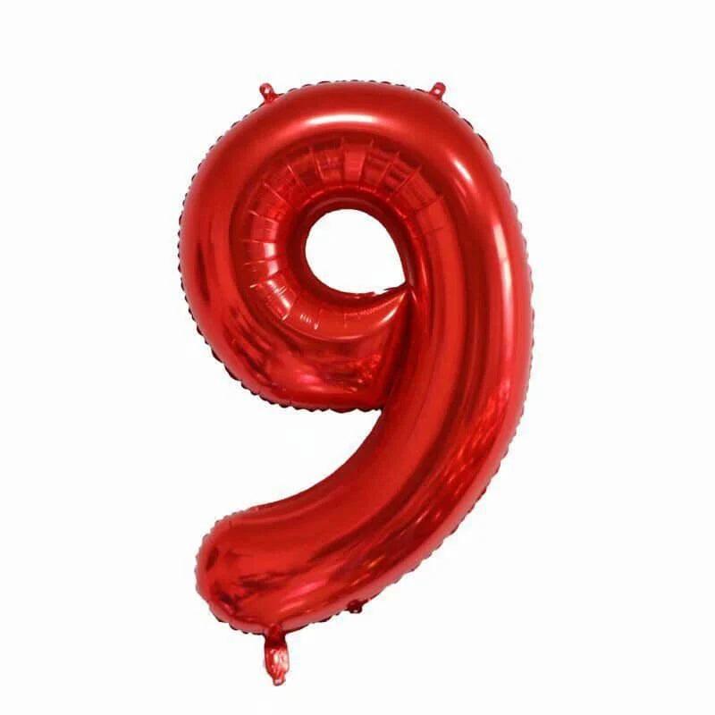 34" Numbers - Red