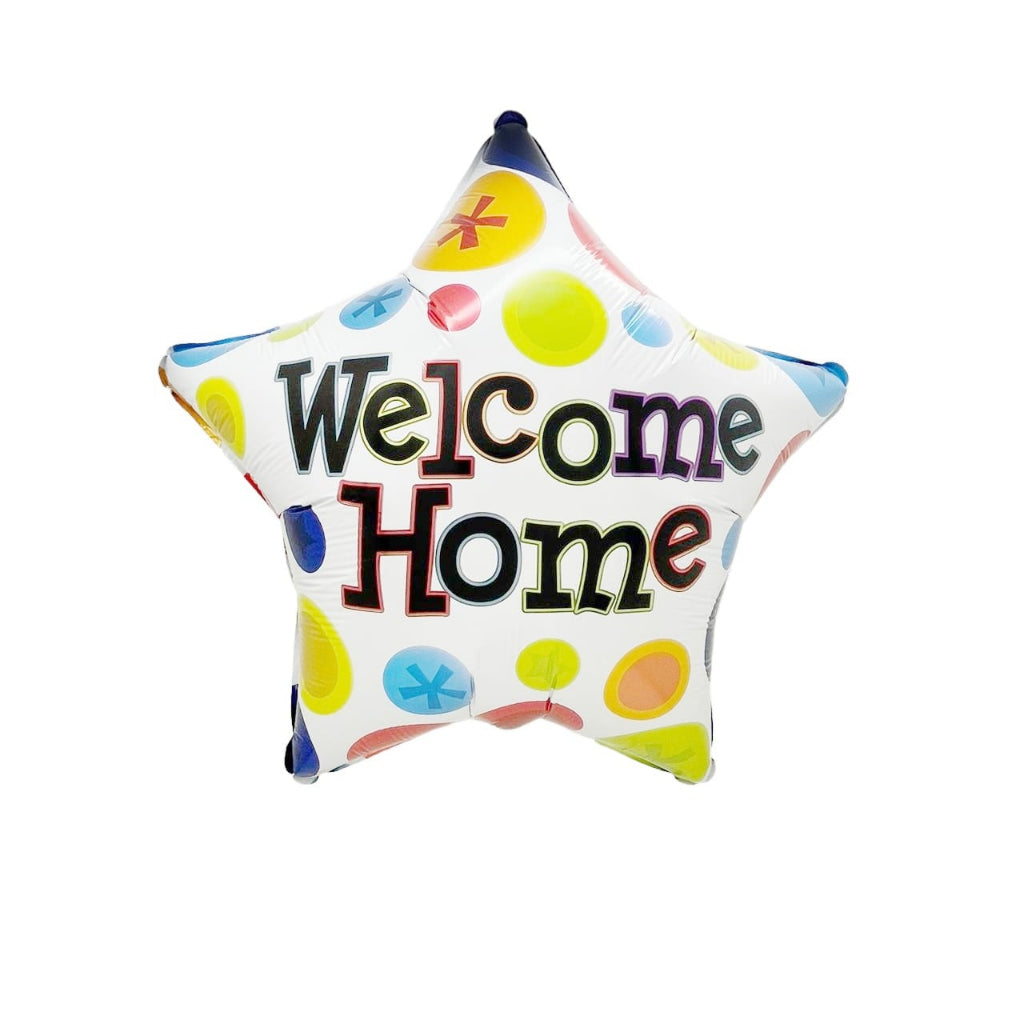 18" Welcome Home Star Shaped Foil Balloon