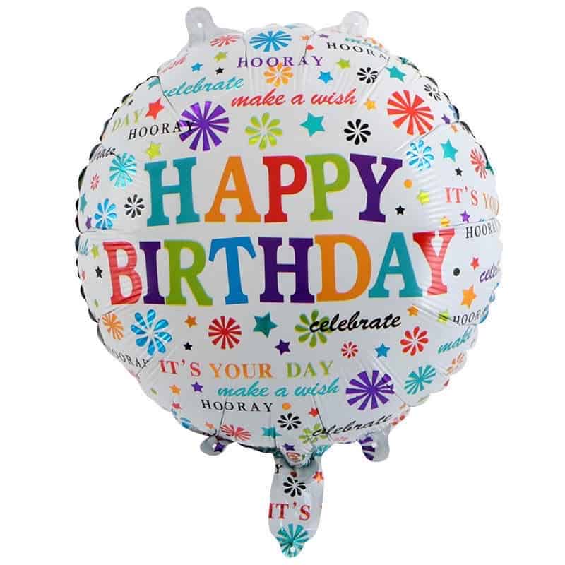 18" Happy Birthday Foil Balloon
