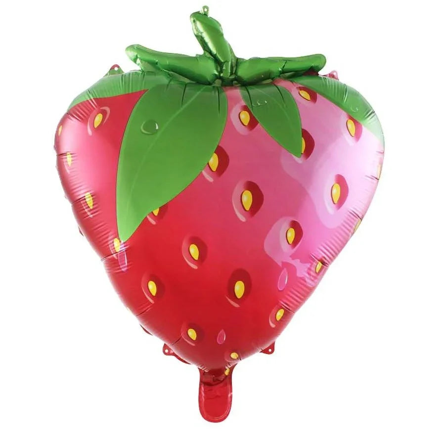 25" Red Strawberry Foil Balloon
