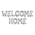 17" Welcome Home Letters Foil Balloon