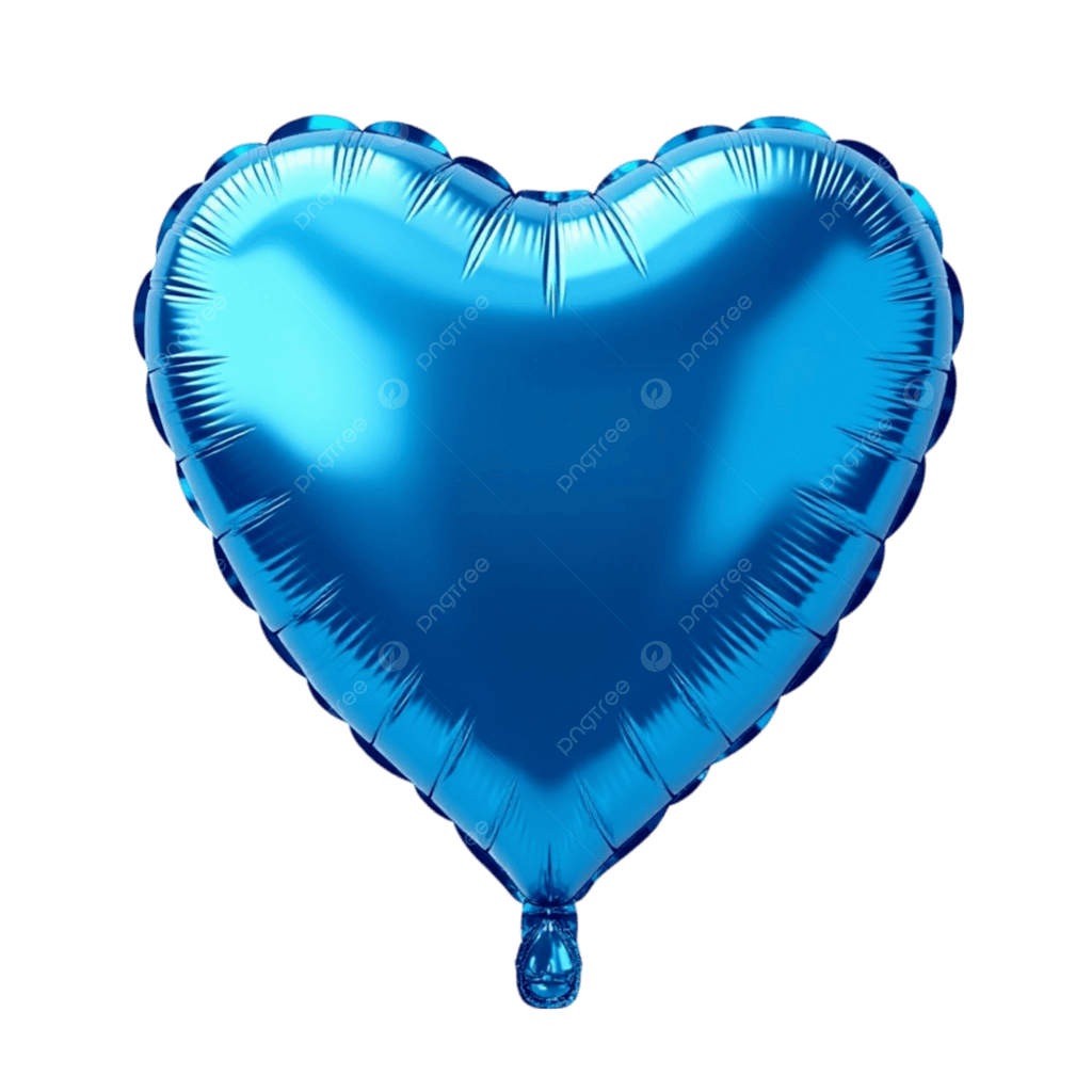 18" Chrome Heart Foil Balloon