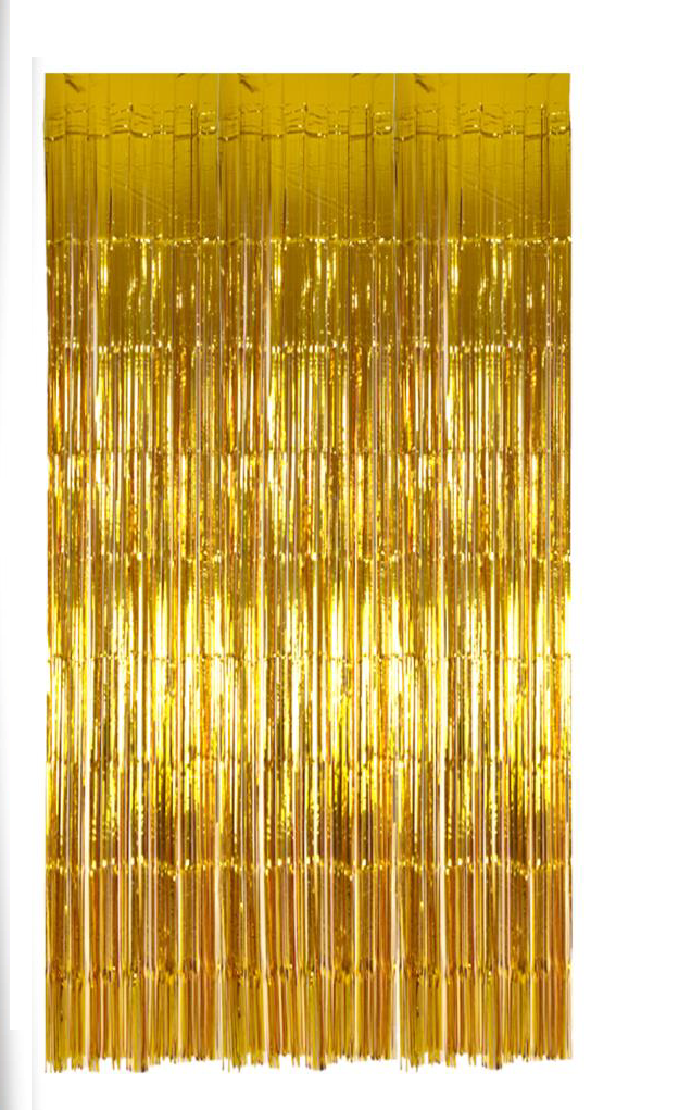 Plaine Foil Fringe Curtain