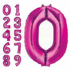 34" Numbers - Pink