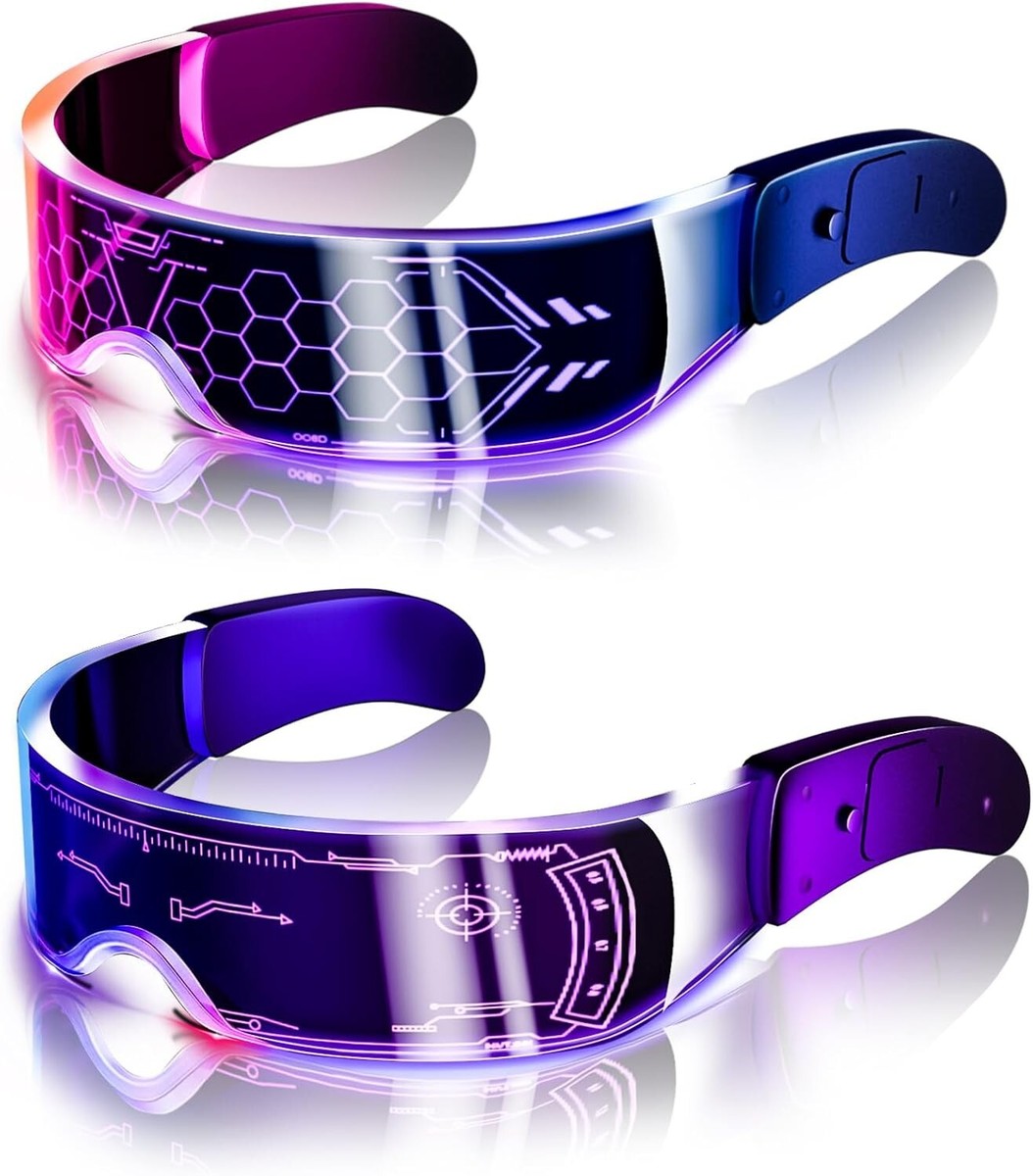 Multicolor Cyberpunk LED Glasses