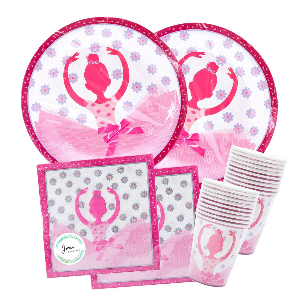 Ballerina Birthday Party Tableware Set