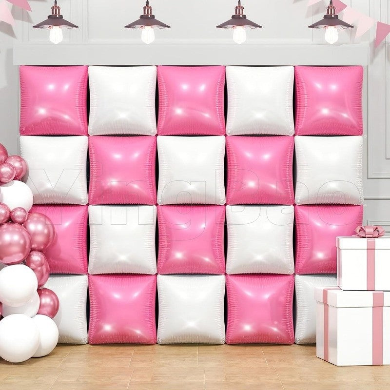 18" Double Sided Straps Square Foil Balloon