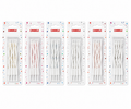 Wavy White Birthday Cake Candles 8 Pieces