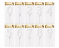 Numbers Birthday Cake Toppers