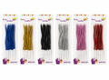 Wavy Glitter Birthday Cake Candles 6 Pieces