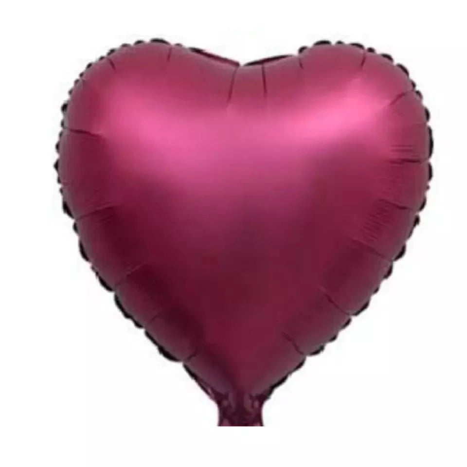18" Chrome Heart Foil Balloon