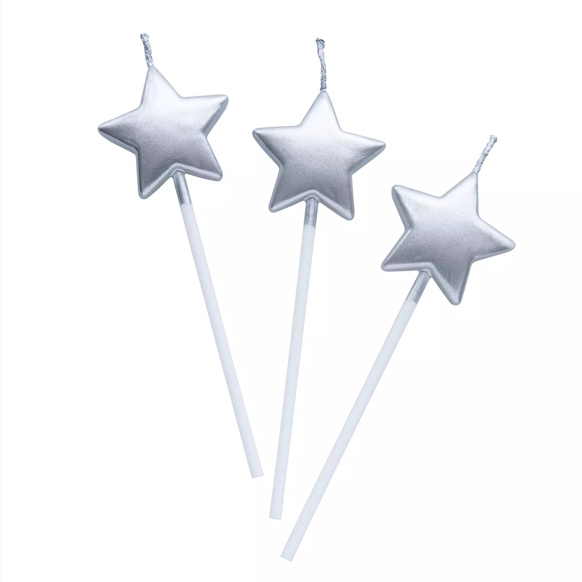 Star-Shaped Cake Candles 5 Pieces