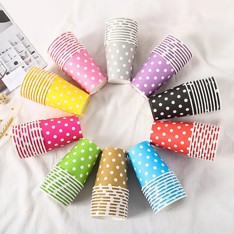 Polka Dot Party Paper Cups