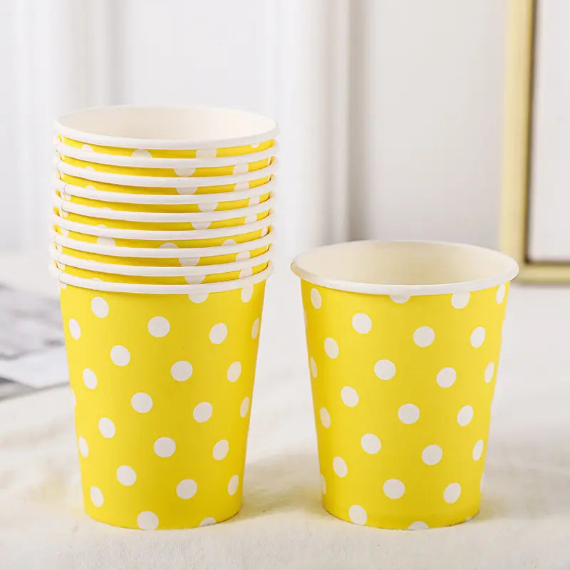 Polka Dot Party Paper Cups