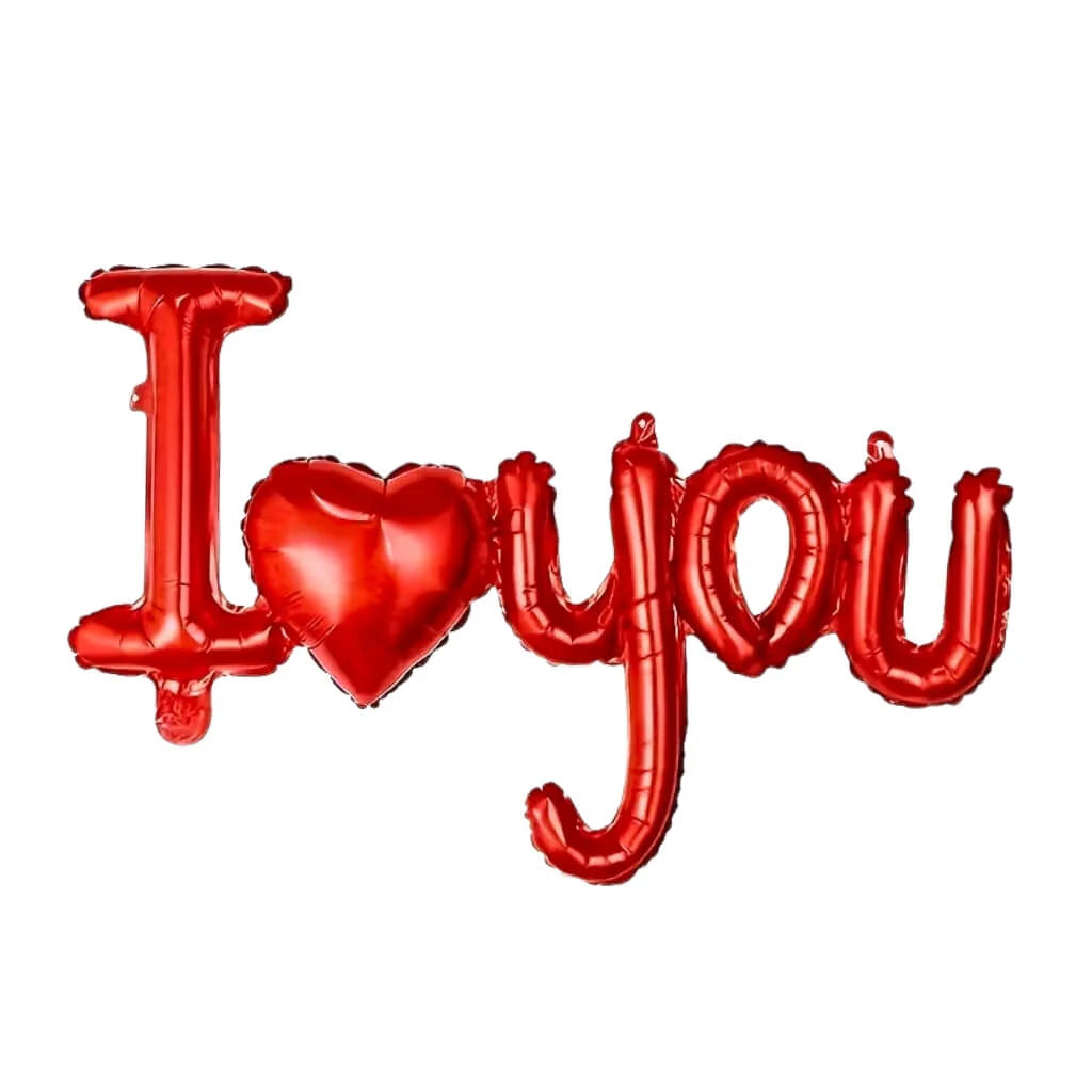 23" Red I Love You Foil Balloon