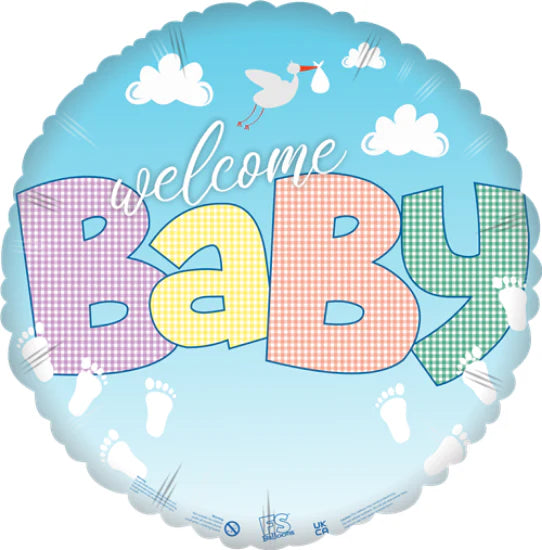 18" Welcome Baby Foil Balloon
